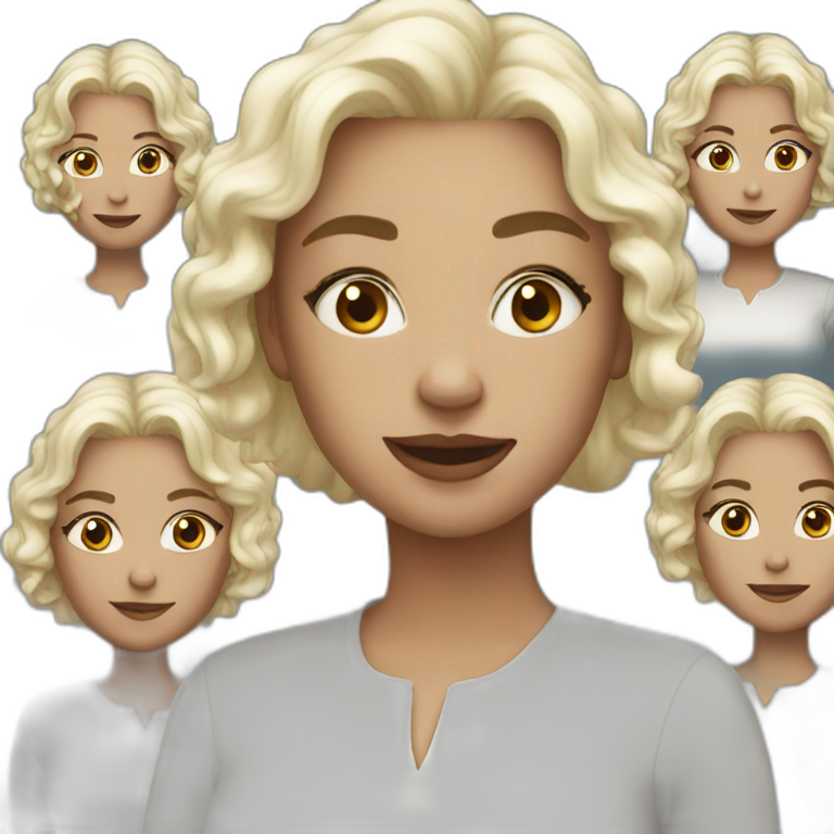 4 white sisters emoji
