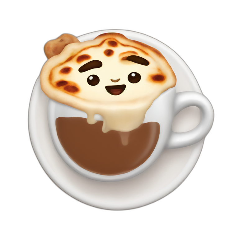 Pupusa and hot chocolate emoji