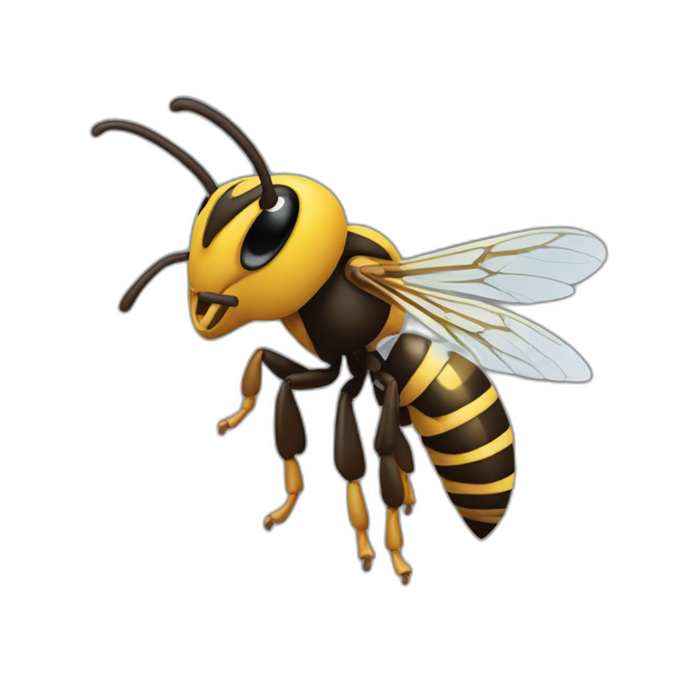 Hornet that has been splatted emoji