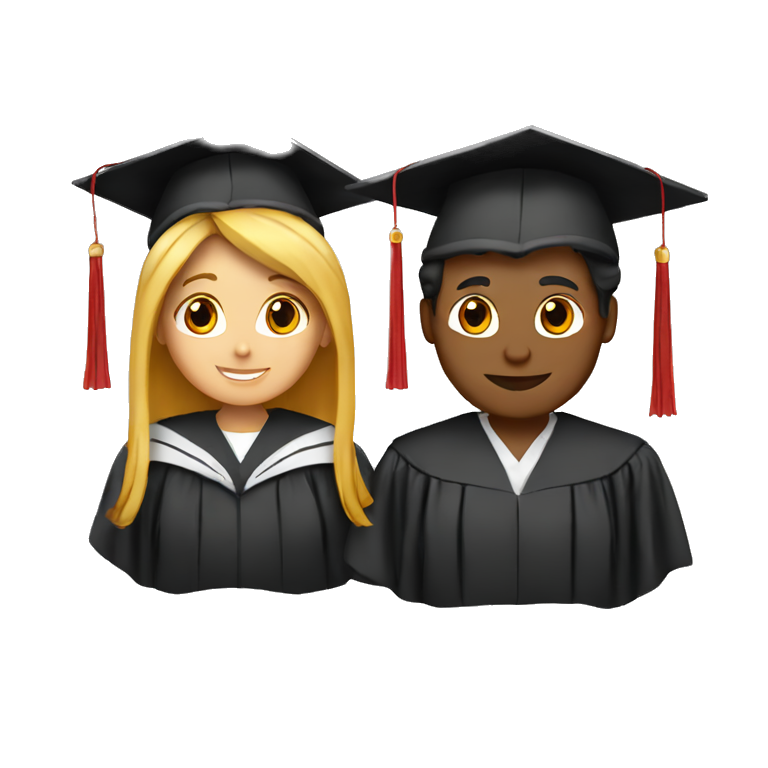 a graduate with a red diploma girl emoji