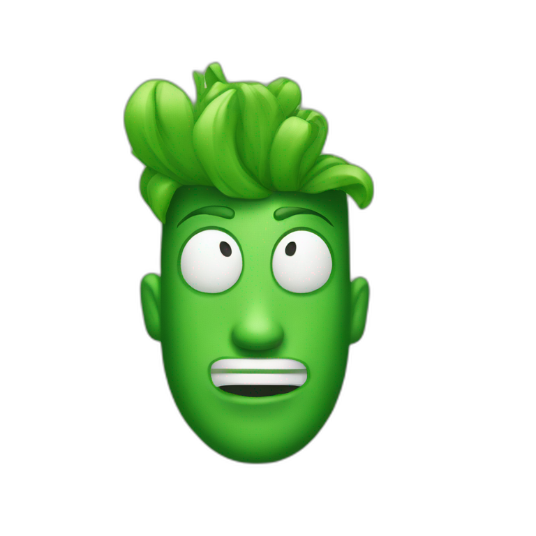 Green Iphone 15 emoji