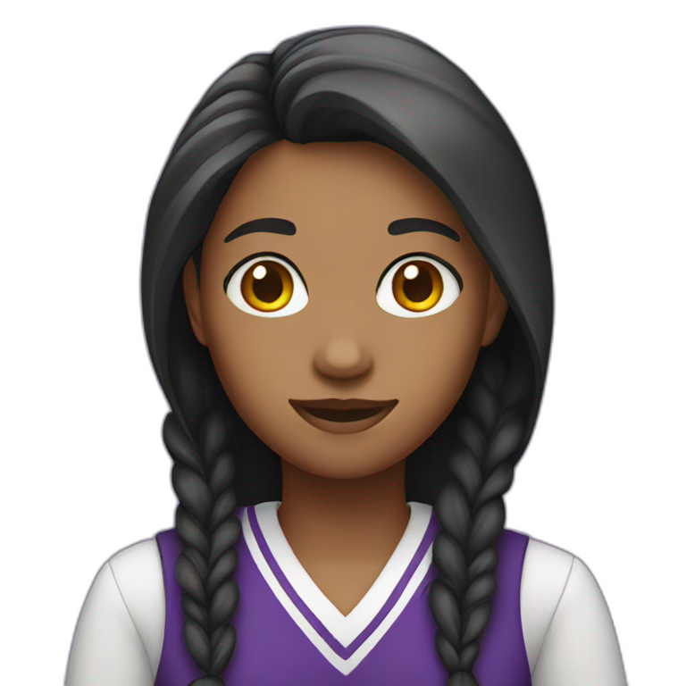 purple high school girl emoji