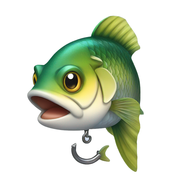 Fish with hook emoji