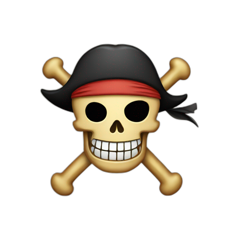one piece pirate symbol emoji