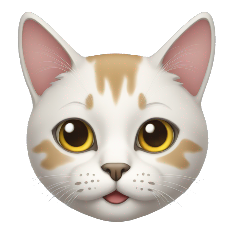 Cat with iPhone emoji