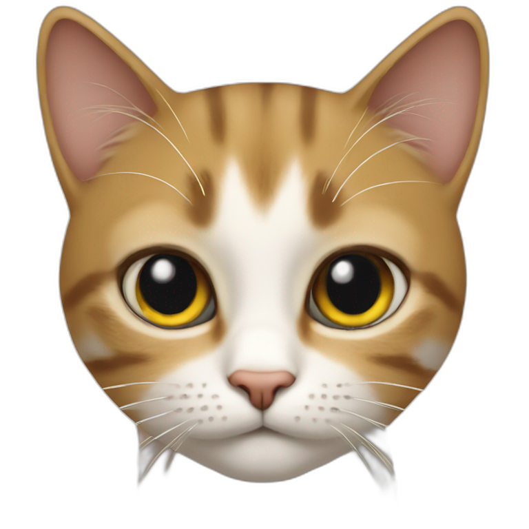 un chat sur un chat emoji