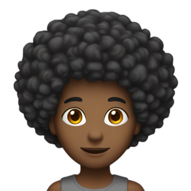 Afro emoji