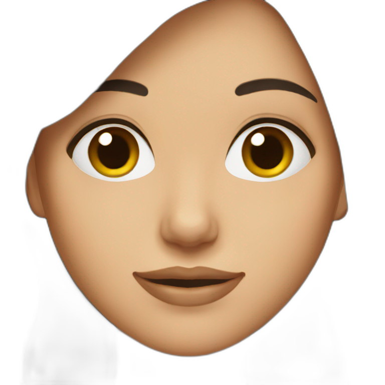brunette girl emoji