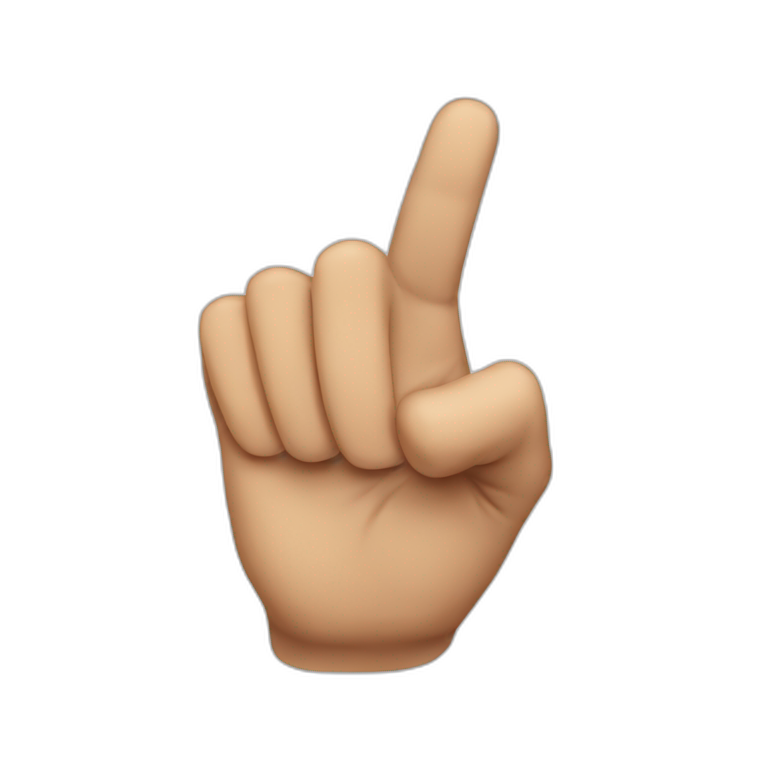finger pointing emoji