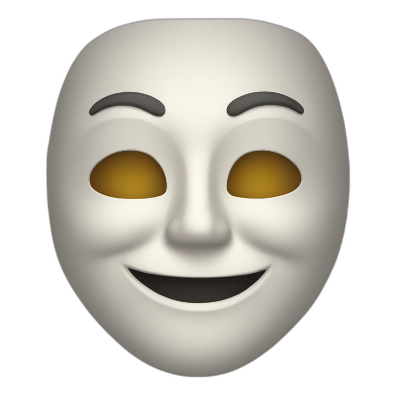 happy mask emoji