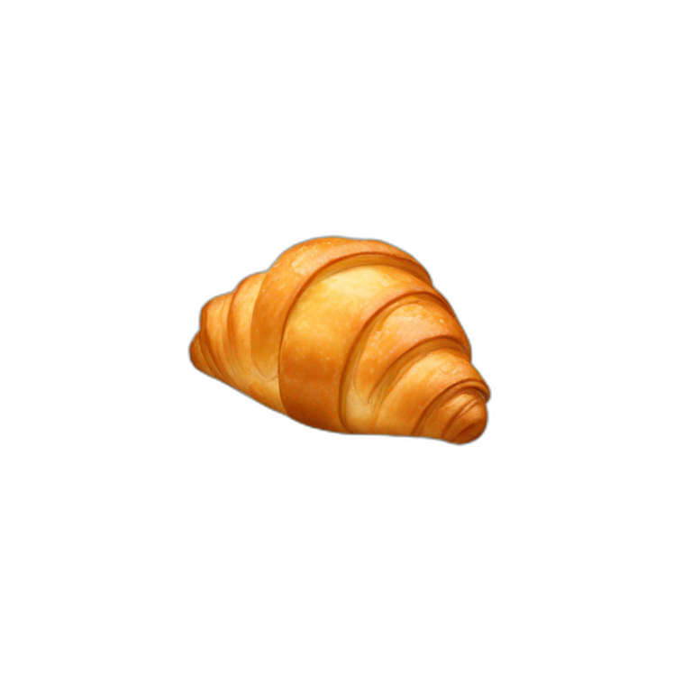 Croissant with a bow emoji