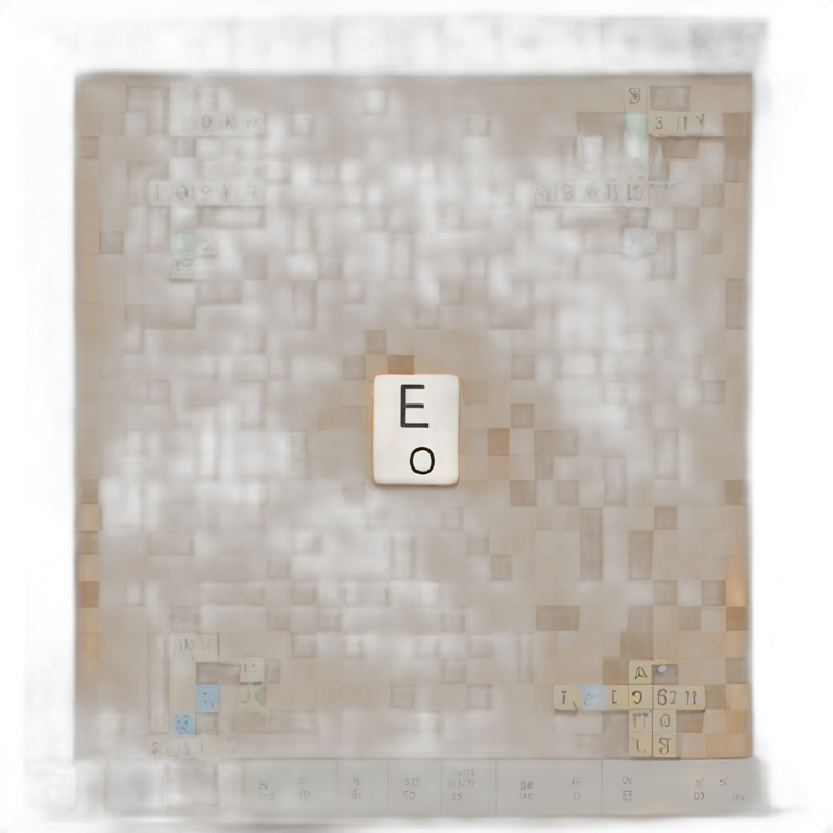 Scrabble board with the word elo on it emoji