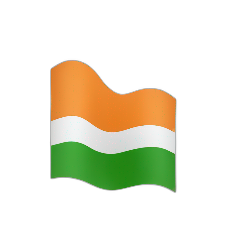 india flag no pole emoji