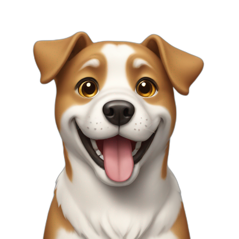 happy dog happy emoji