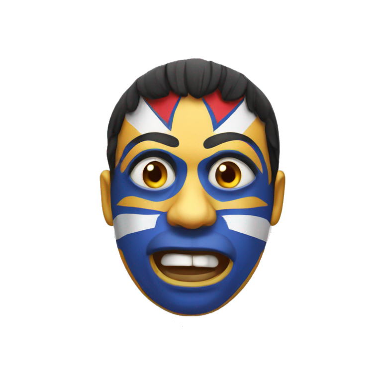 Amazed mexican wrestler emoji