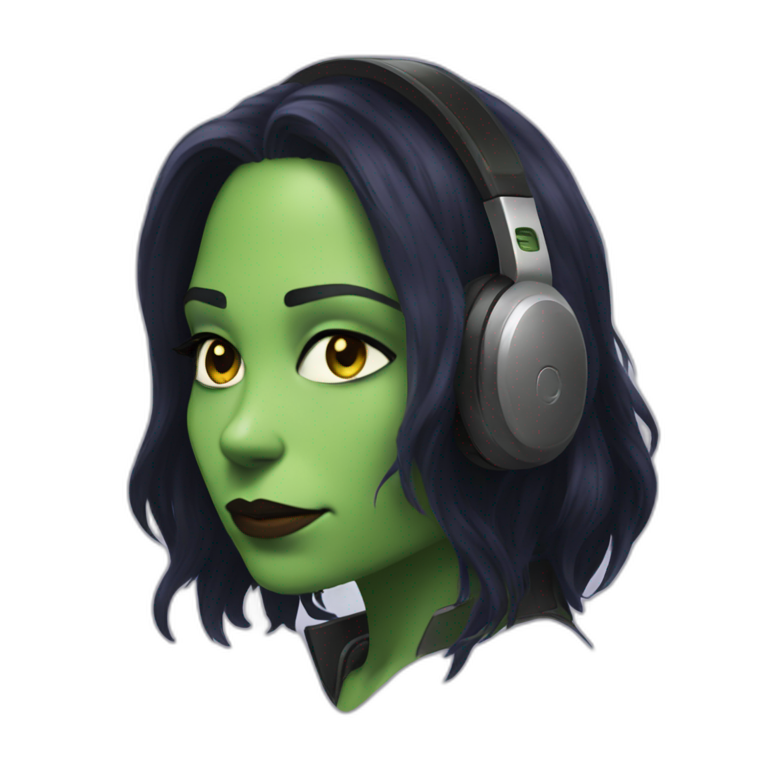  Gamora listen music emoji