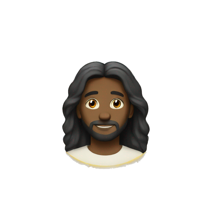 Black Jesus in heaven  emoji