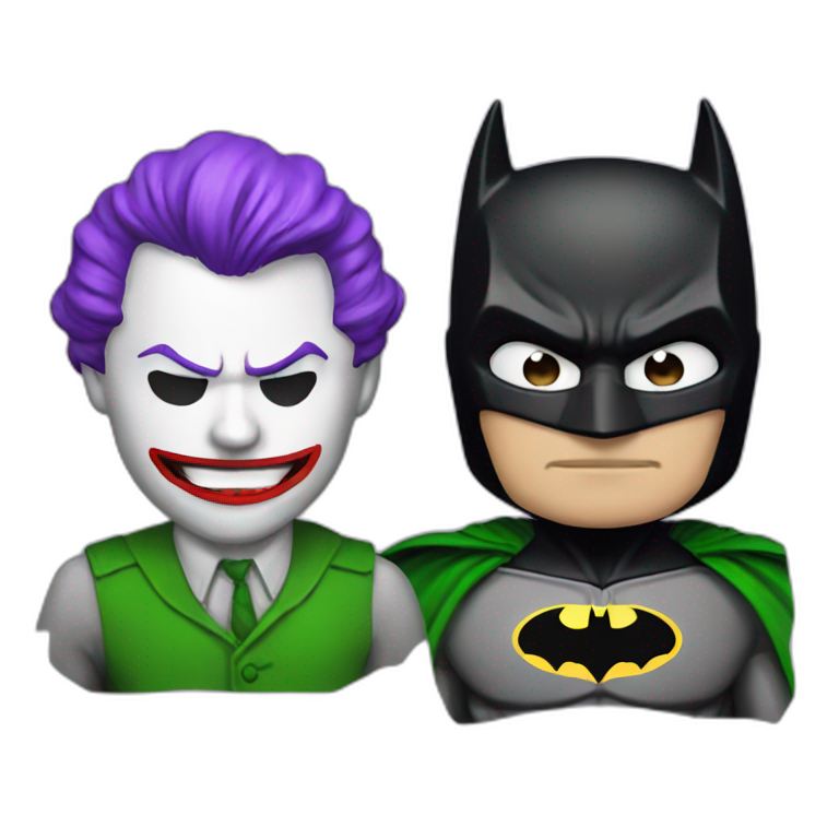 batman and joker emoji