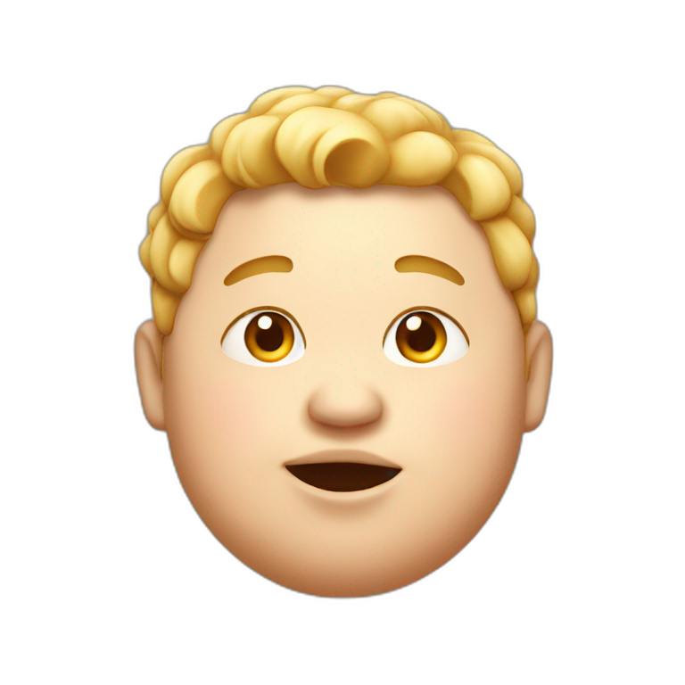 fat boy with one ear emoji