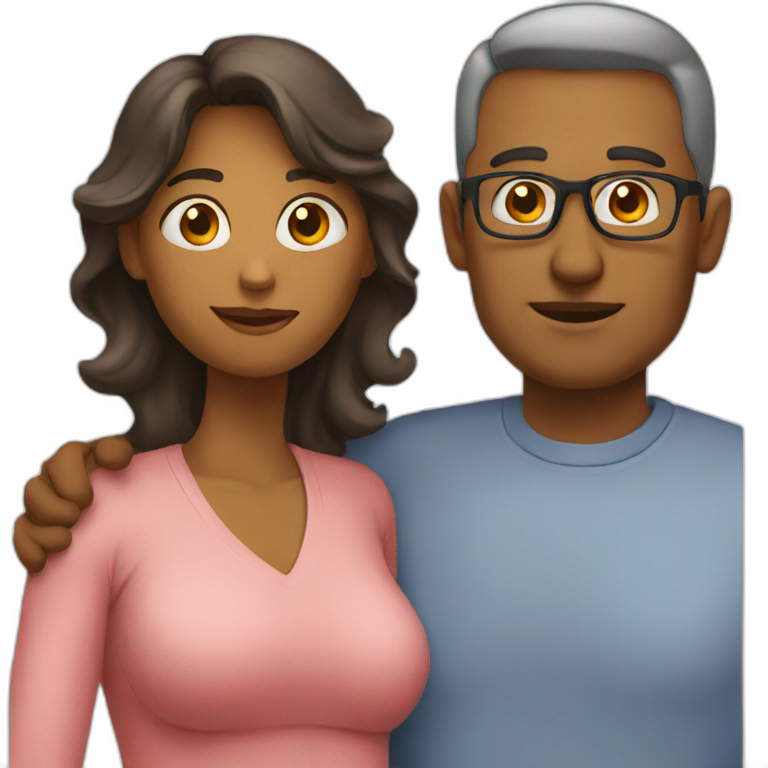 Mother and father emoji