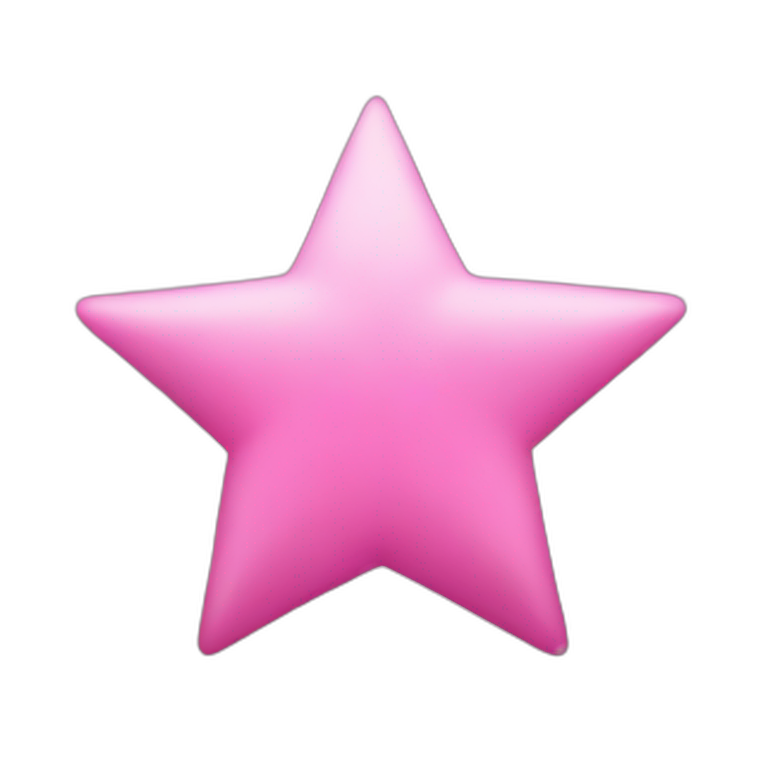 pink star emoji