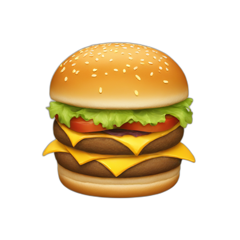 minimalistic-delivered-burger emoji