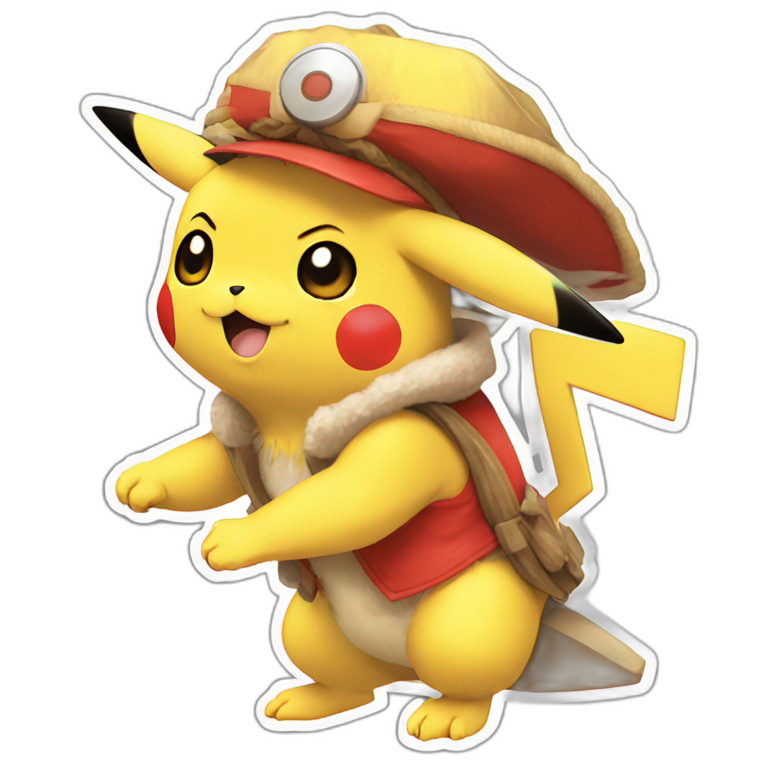 Fusion pikachu luffy emoji
