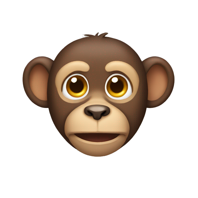 Monkey with dog ears emoji