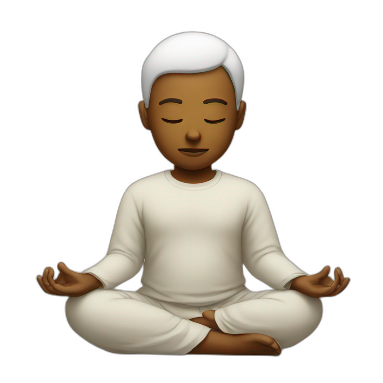 meditating emoji