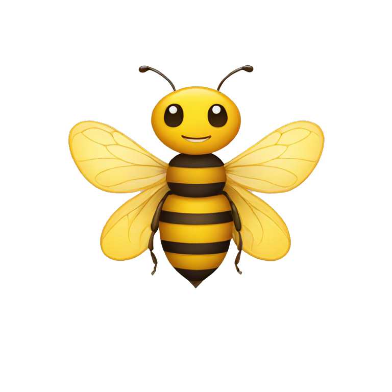 bee holding a heart emoji