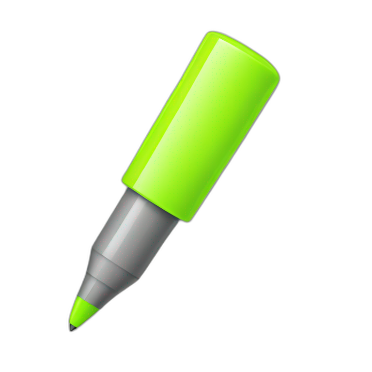 short highlighter pen emoji