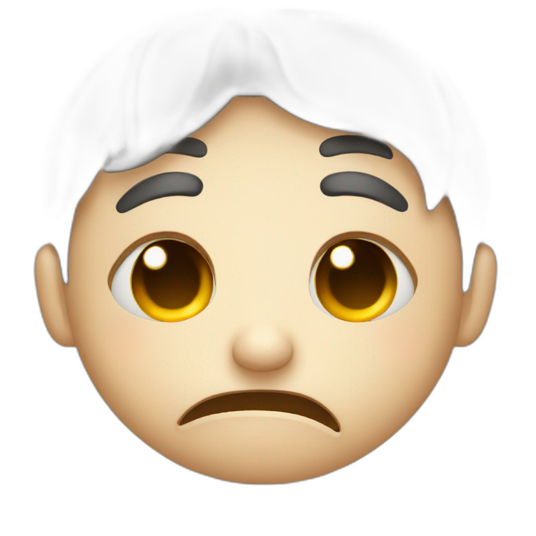 Tired blinking face emoji