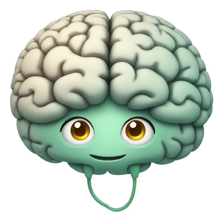 BRAIN HAPPY CARTOON emoji