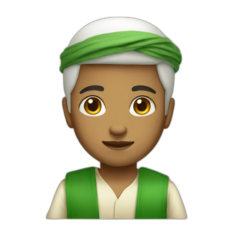 a boy in Saudi outfit style emoji