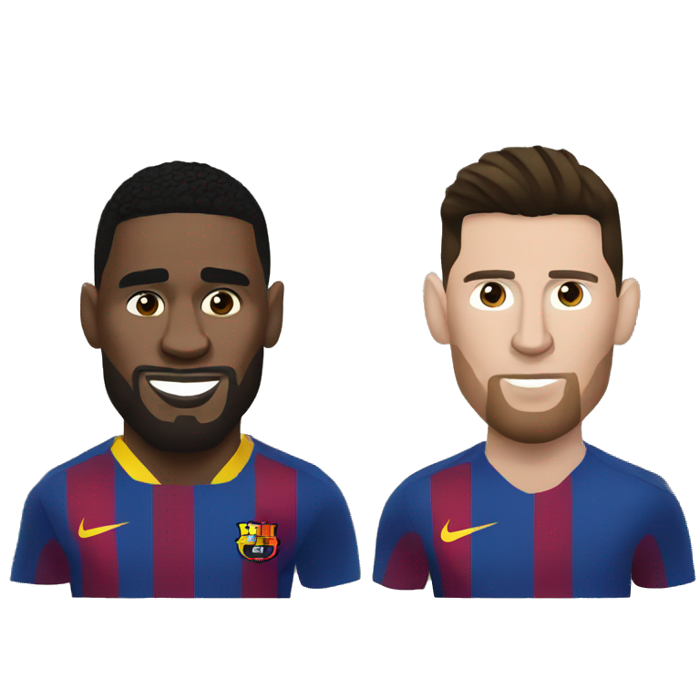 Messi against ronaldo emoji