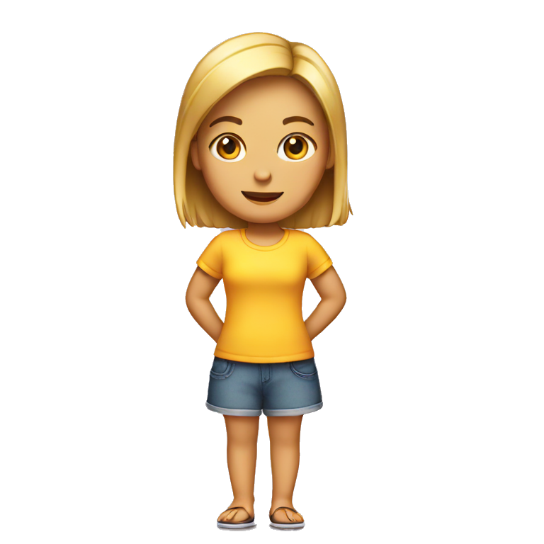 iphone girl emoji standing emoji