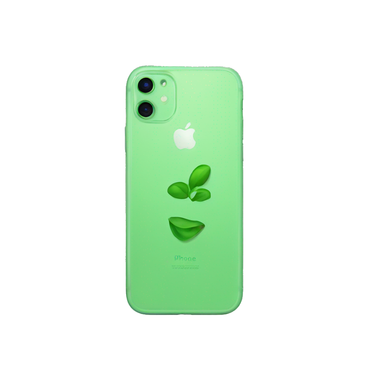 Green iphone emoji
