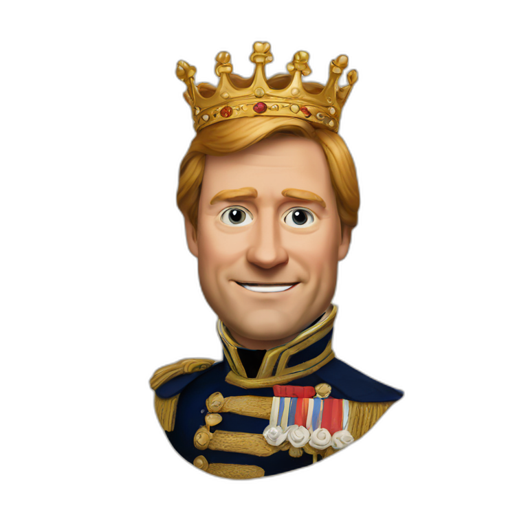 king Willem alexander like pepe emoji