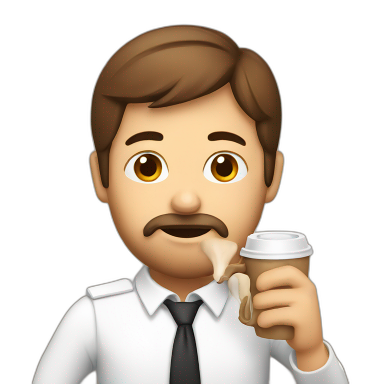 german drinking coffee emoji
