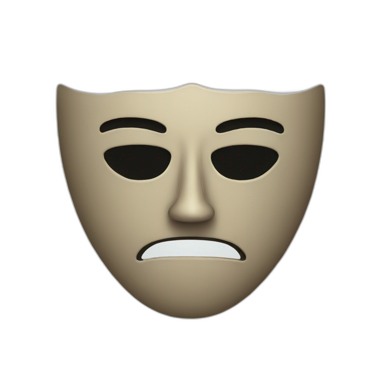 sad mask emoji