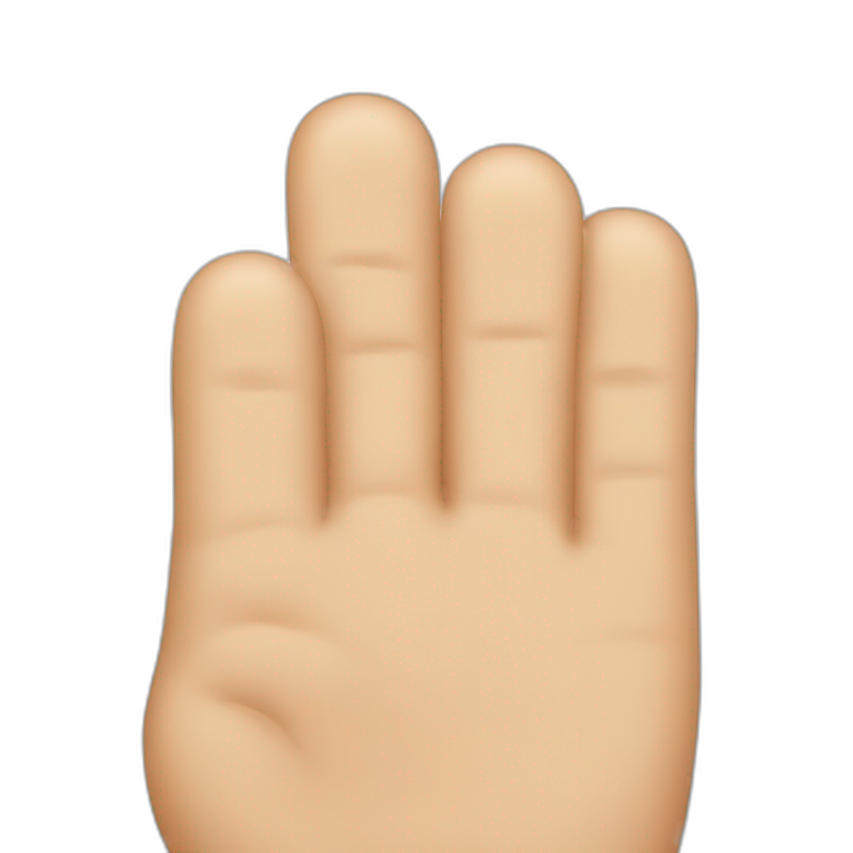 big finger down emoji