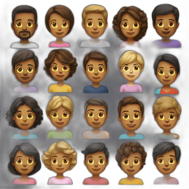 family with 16 kids emoji