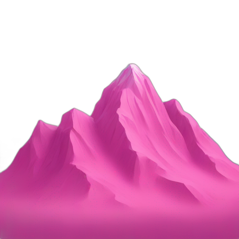 Pink mountain  emoji