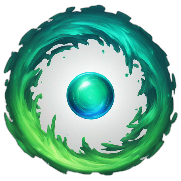 vortex portal blue and reen emoji