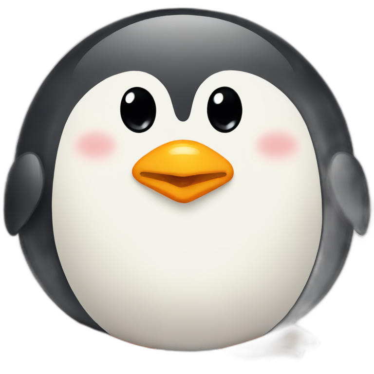 Cute little Chubby Penguin   emoji
