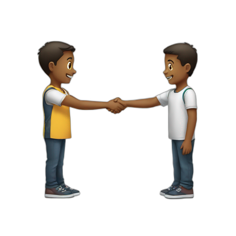 children shaking hands emoji