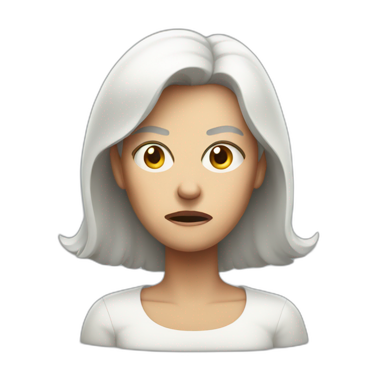 Angry white mother emoji