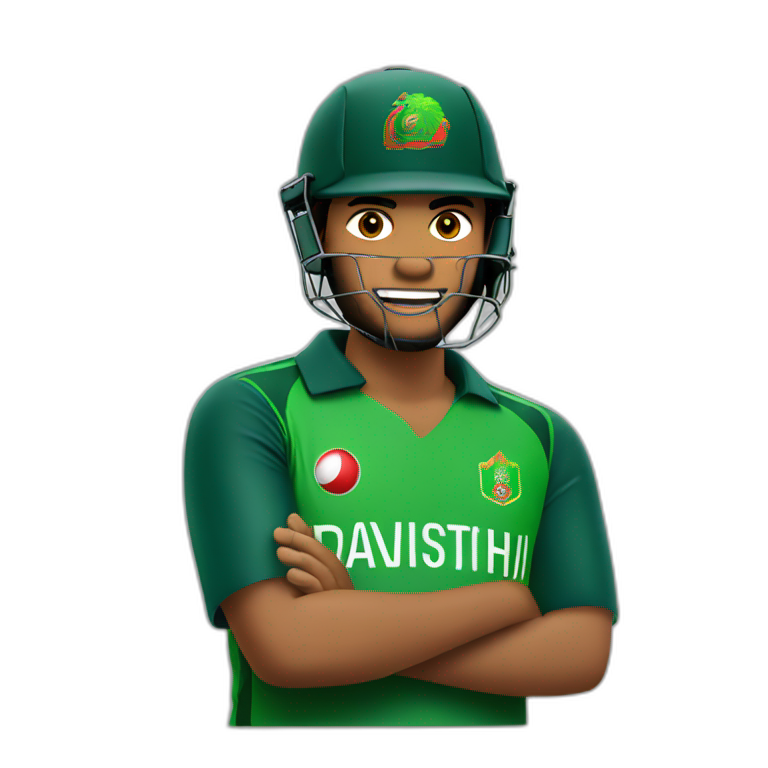 Bangladeshi Cricket player emoji