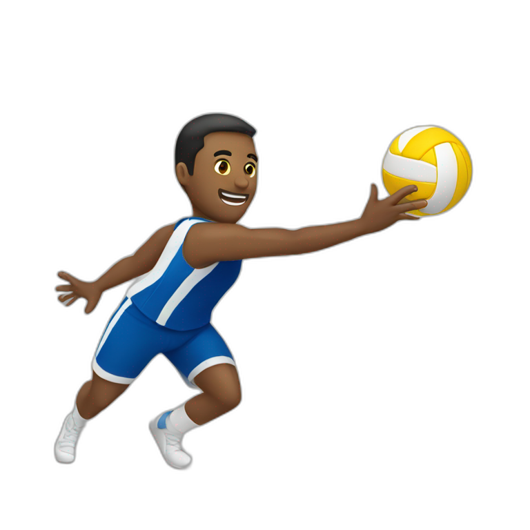 Jugando voleibol  emoji