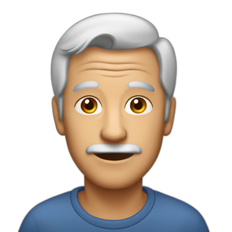60 year old man emoji